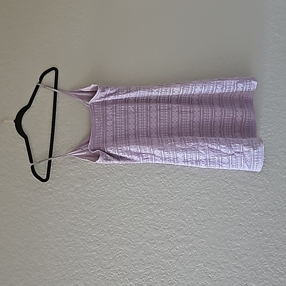 Urban outfitters light purple lavender surplice lined thin dress - Picture 2 of 5
